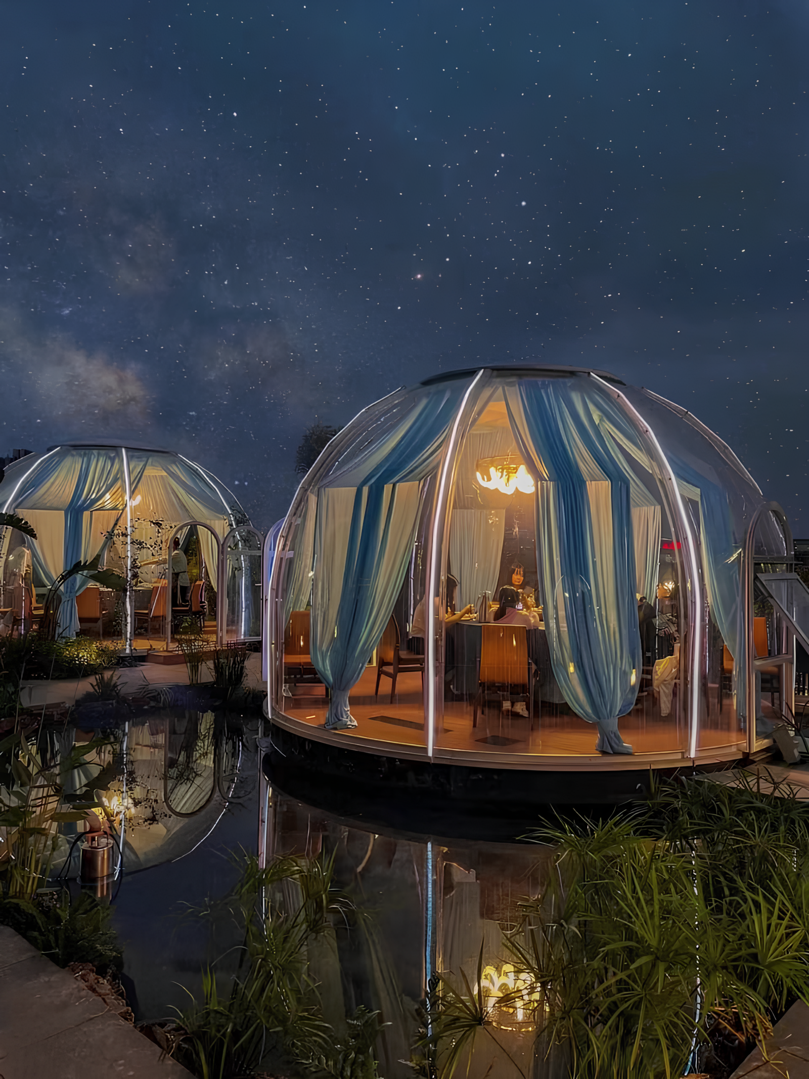 გამჭირვალე კარავი